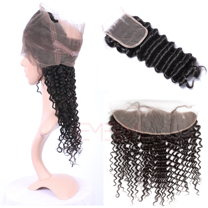 EMEDA Deep wave Malaysian hair deep curly Human hair weave HW055